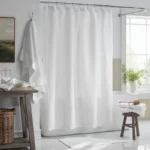 Waffle-Weave Shower Curtain